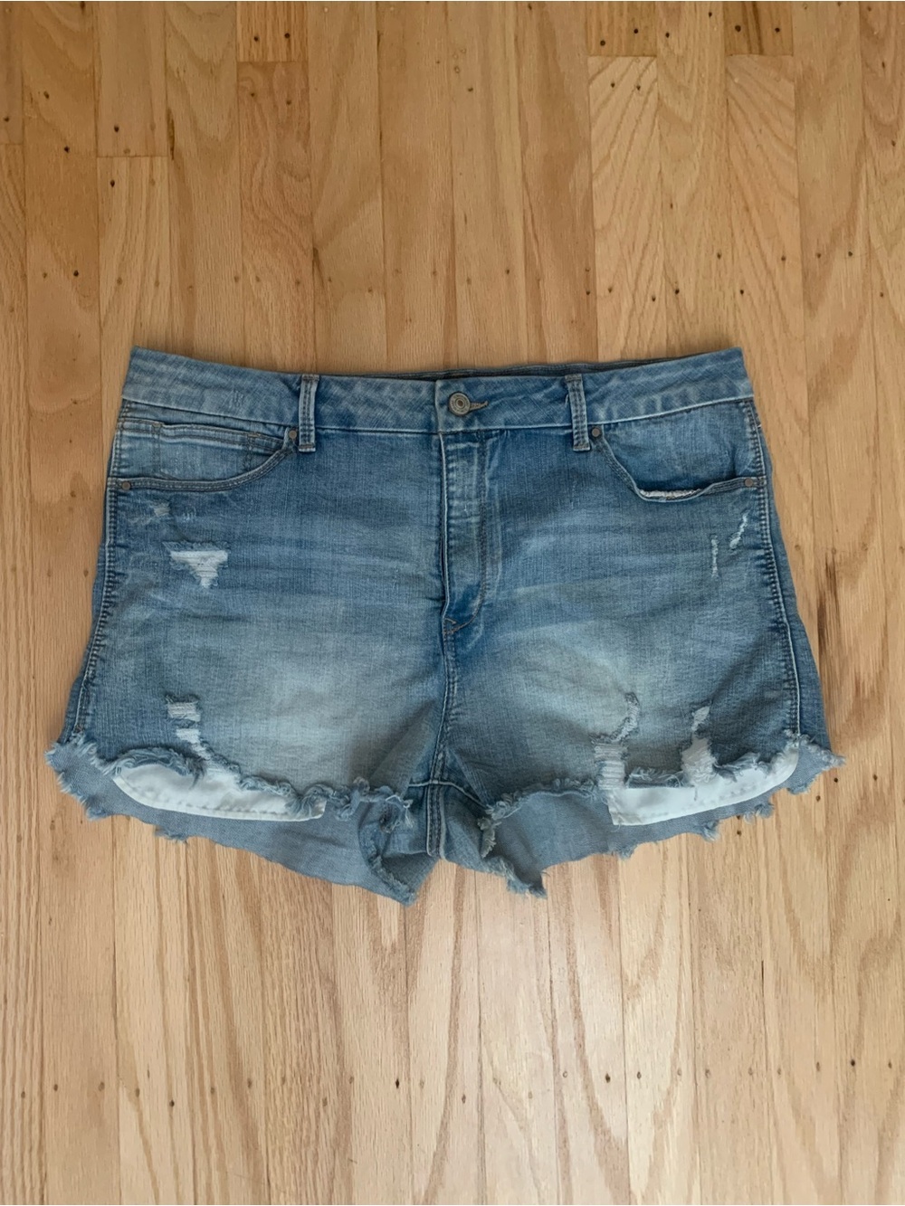 Rewash blue denim shorts